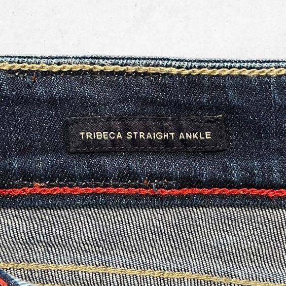 Tommy Hilfiger Women's Size 16 Medium Wash Blue Tribeca Straight Ankle Jeans - Picture 5 of 10